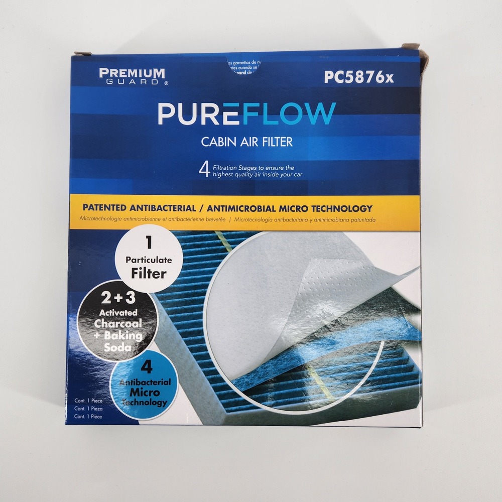 Premium Guard‎ PureFlow PC5876x Cabin Air Filter Antibacterial Antimicrobial